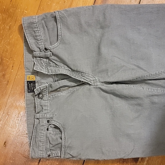 Grey Slim Corduroy Pants - Picture 2 of 6